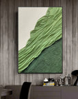 Multicolor Verdant Flow Textured Canvas - Artwallpainting