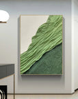 Multicolor Verdant Flow Textured Canvas - Artwallpainting