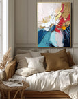 Multicolor Vivid Bloom Abstract Canvas - Artwallpainting