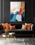 Multicolor Vivid Bloom Abstract Canvas - Artwallpainting