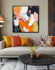 Multicolor Vivid Harmony - Abstract Canvas - Artwallpainting