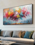 Multicolor Vivid Harmony Tree Artwork - Artwallpainting