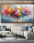 Multicolor Vivid Harmony Tree Artwork - Artwallpainting