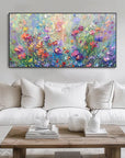 Multicolor Vivid Meadow Bloom Painting - Artwallpainting