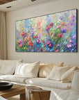 Multicolor Vivid Meadow Bloom Painting - Artwallpainting