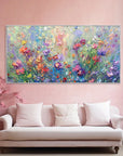 Multicolor Vivid Meadow Bloom Painting - Artwallpainting