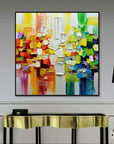 Multicolor Vivid Mosaic - Colorful Abstract Expression - Artwallpainting