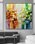 Multicolor Vivid Mosaic - Colorful Abstract Expression - Artwallpainting