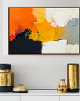 Multicolor Volcanic Structure - Modern Textured Abstract Oil Painting - Artwallpainting