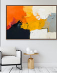 Multicolor Volcanic Structure - Modern Textured Abstract Oil Painting - Artwallpainting