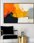 Multicolor Volcanic Structure - Modern Textured Abstract Oil Painting - Artwallpainting