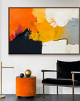 Multicolor Volcanic Structure - Modern Textured Abstract Oil Painting - Artwallpainting