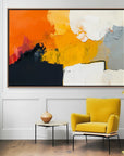 Multicolor Volcanic Structure - Modern Textured Abstract Oil Painting - Artwallpainting