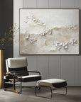 Multicolor Wabi Garden-Hand Drawn 3D Petal Art Wall Oil Painting - Artwallpainting