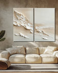 Multicolor Waves Of Tranquility Canvas Set - Artwallpainting
