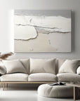 Multicolor Whispering Horizons-Minimalist Layered Texture Wabi Sabi Wall Art - Artwallpainting