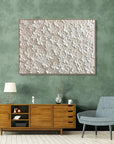 Multicolor Whispers Of Floral Elegance-Modern Minimalist Abstract Relief Flower Cluster Wall Art - Artwallpainting