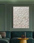 Multicolor Whispers Of Floral Elegance-Modern Minimalist Abstract Relief Flower Cluster Wall Art - Artwallpainting