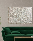 Multicolor Whispers Of Floral Elegance-Modern Minimalist Abstract Relief Flower Cluster Wall Art - Artwallpainting