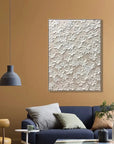 Multicolor Whispers Of Floral Elegance-Modern Minimalist Abstract Relief Flower Cluster Wall Art - Artwallpainting