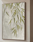 Multicolor Willow Grace Textured Botanical Wall Art - Artwallpainting