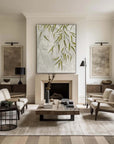 Multicolor Willow Grace Textured Botanical Wall Art - Artwallpainting