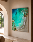 Majestic Dolphin Ocean Resin Wall Art | Luxury 3D Statement Art