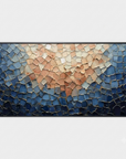 Multicolor Shattered Glass Mosaic Textured Abstract Oil Painting Wall Art