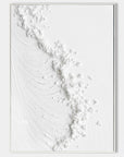 White Frosted Harmony Drift Canvas Painting For Home Decoration - Artwallpainting