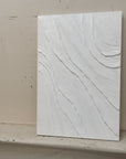 White Textured Canvas Art Of Desert Sand Dunes - Artwallpainting