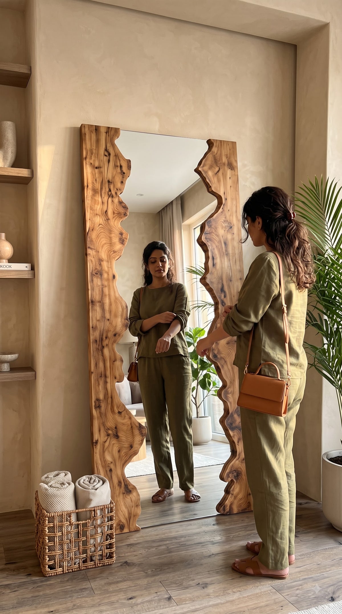Modern Luxury Full Length Floor &amp; Wall Mirror