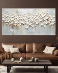 Multicolor 3D Large Flower Textured Canvas Art - Artwallpainting