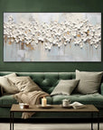 Multicolor 3D Large Flower Textured Canvas Art - Artwallpainting