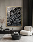 Multicolor 3D Metallic Wave Wall Art - Artwallpainting