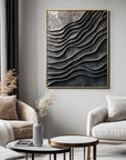 Multicolor 3D Metallic Wave Wall Art - Artwallpainting