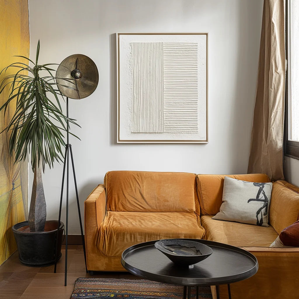 Multicolor 3D Minimalist Texture Painting - Parallel Tranquility - Artwallpainting