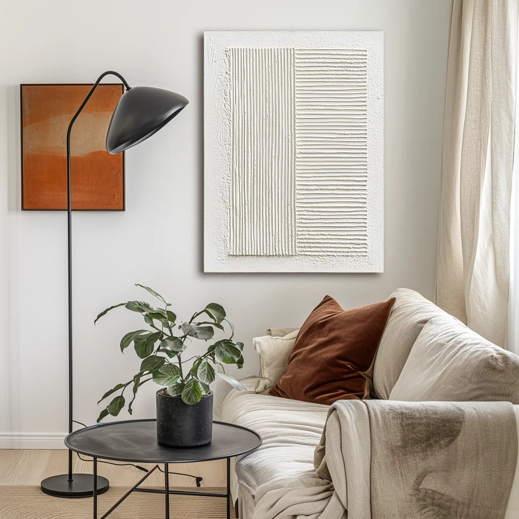 Multicolor 3D Minimalist Texture Painting - Parallel Tranquility - Artwallpainting