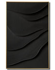 Multicolor 3D Textured Wall Art Minimalist Abstract Wave Design Decor - Artwallpainting