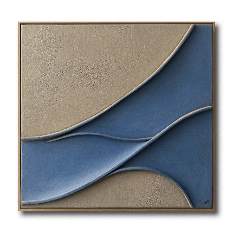 Multicolor 3D Topographic Sculptural Painting - Tide And Terrain - Artwallpainting