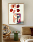 Multicolor Abstract Bloom Box-Soft And Warm Gradient Abstract Floral Wall Art - Artwallpainting