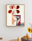 Multicolor Abstract Bloom Box-Soft And Warm Gradient Abstract Floral Wall Art - Artwallpainting