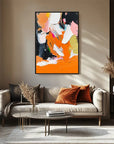 Multicolor Abstract Bold Color Oil Painting Modern Vibrant Textured Canvas Art - Artwallpainting