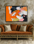 Multicolor Abstract Bold Color Oil Painting Modern Vibrant Textured Canvas Art - Artwallpainting