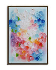 Multicolor Abstract Colorful Petals Textured Oil Painting | Modern Wall Art For Home Decor - Artwallpainting