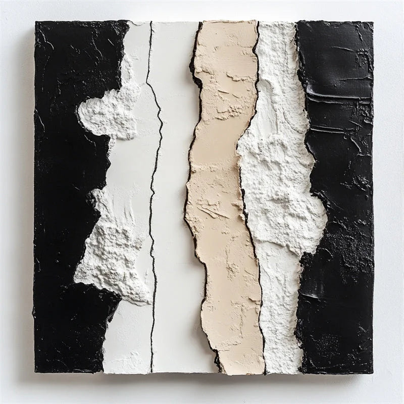 Multicolor Abstract Contrast Symphony - Artwallpainting