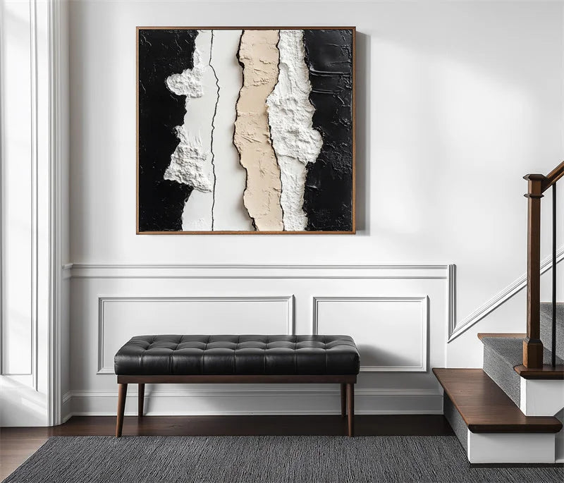 Multicolor Abstract Contrast Symphony - Artwallpainting