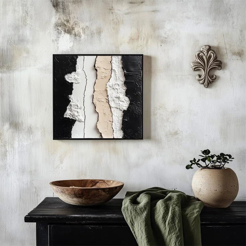 Multicolor Abstract Contrast Symphony - Artwallpainting