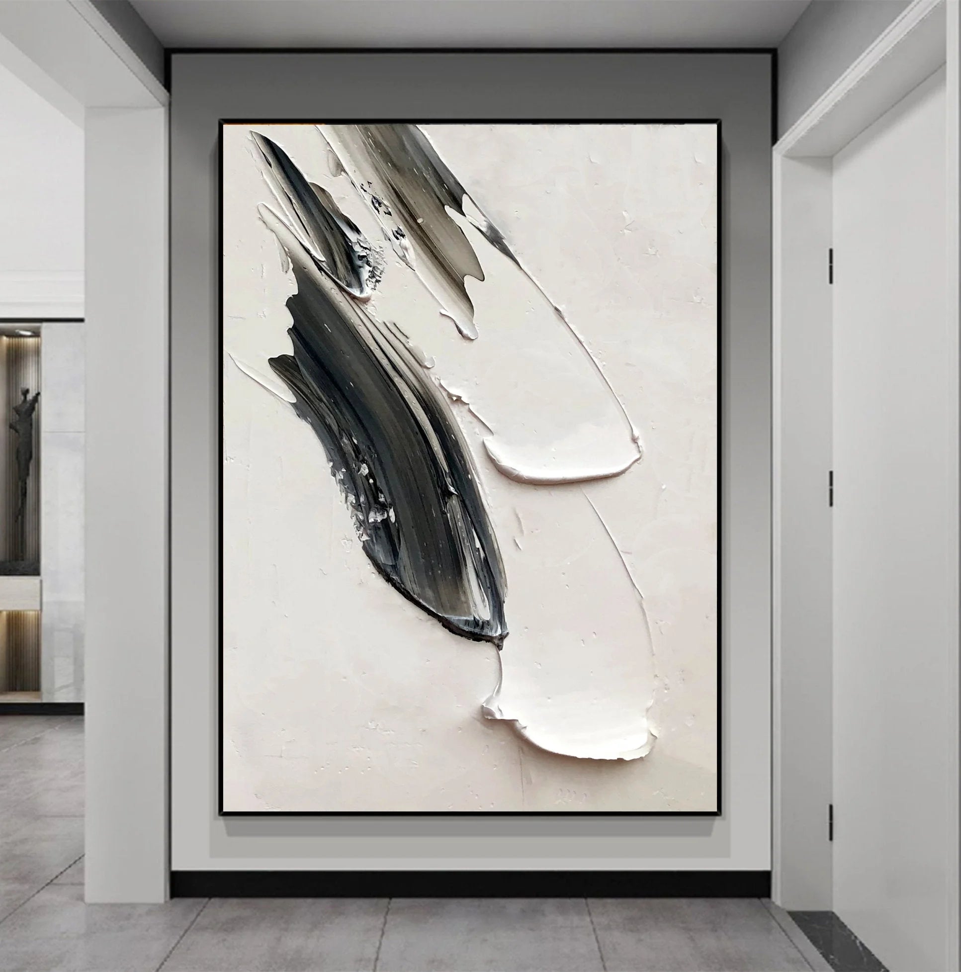 Multicolor Abstract Echoes In Monochrome - Artwallpainting