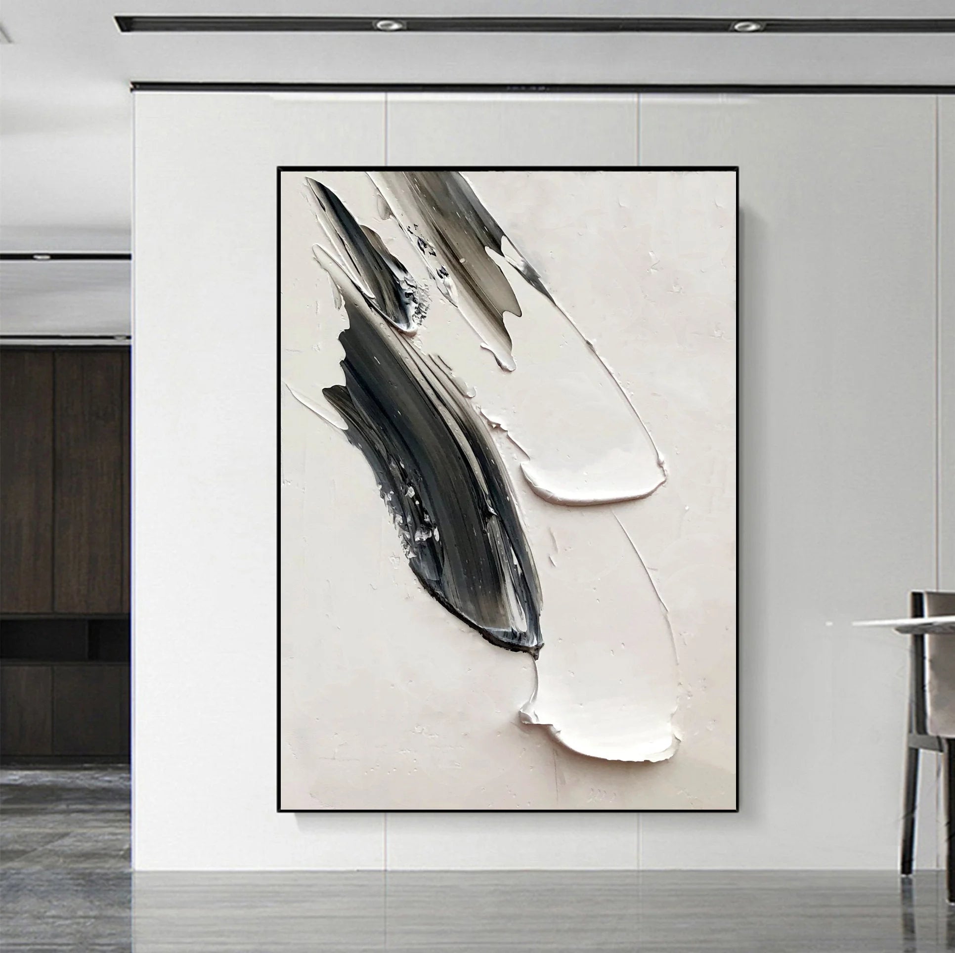 Multicolor Abstract Echoes In Monochrome - Artwallpainting