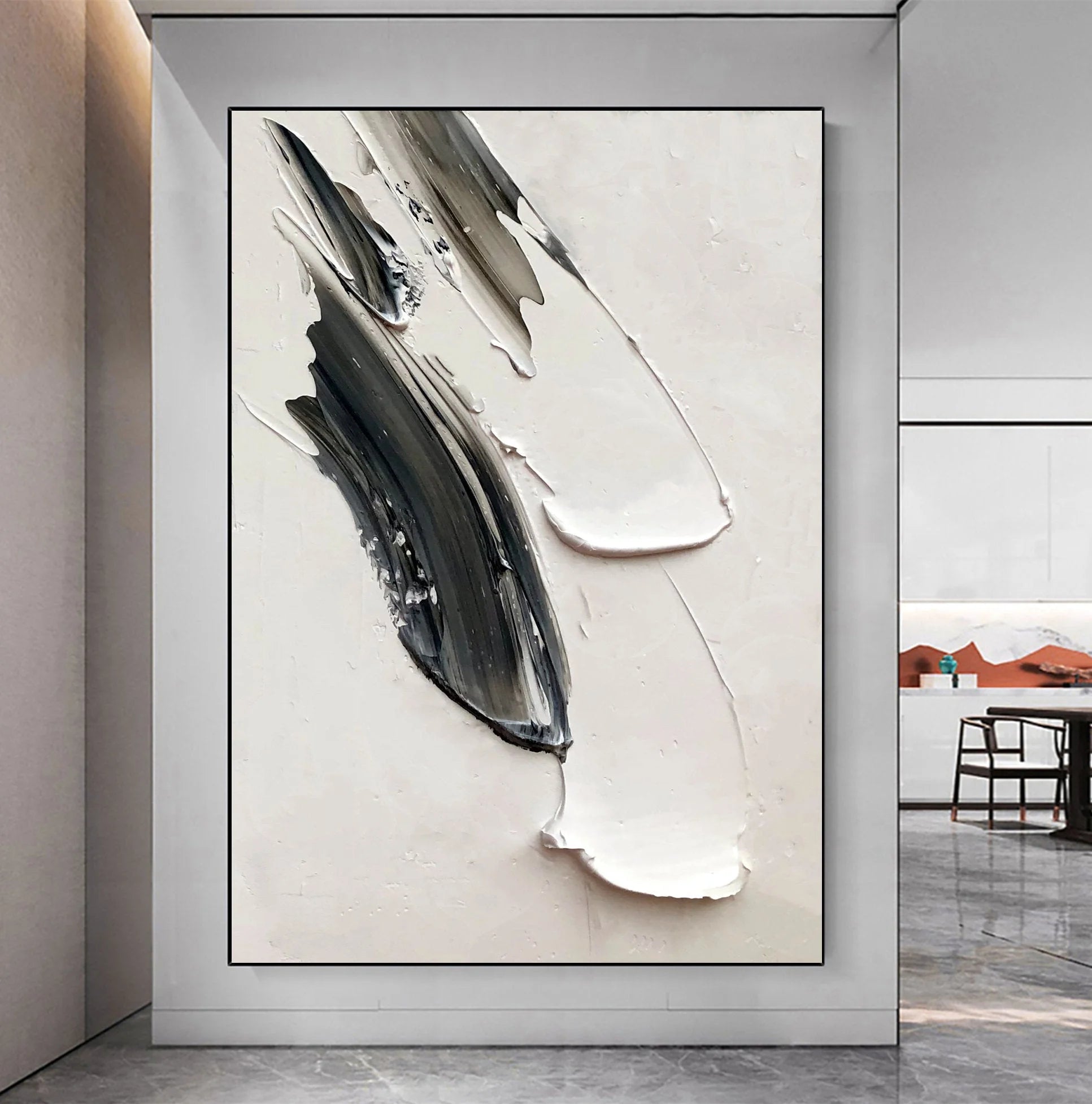 Multicolor Abstract Echoes In Monochrome - Artwallpainting